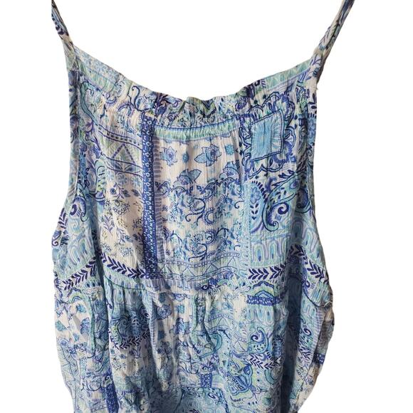 Hippie Rose Lightweight Blue Boho Blouse, NWT, Small - Picture 4 of 6